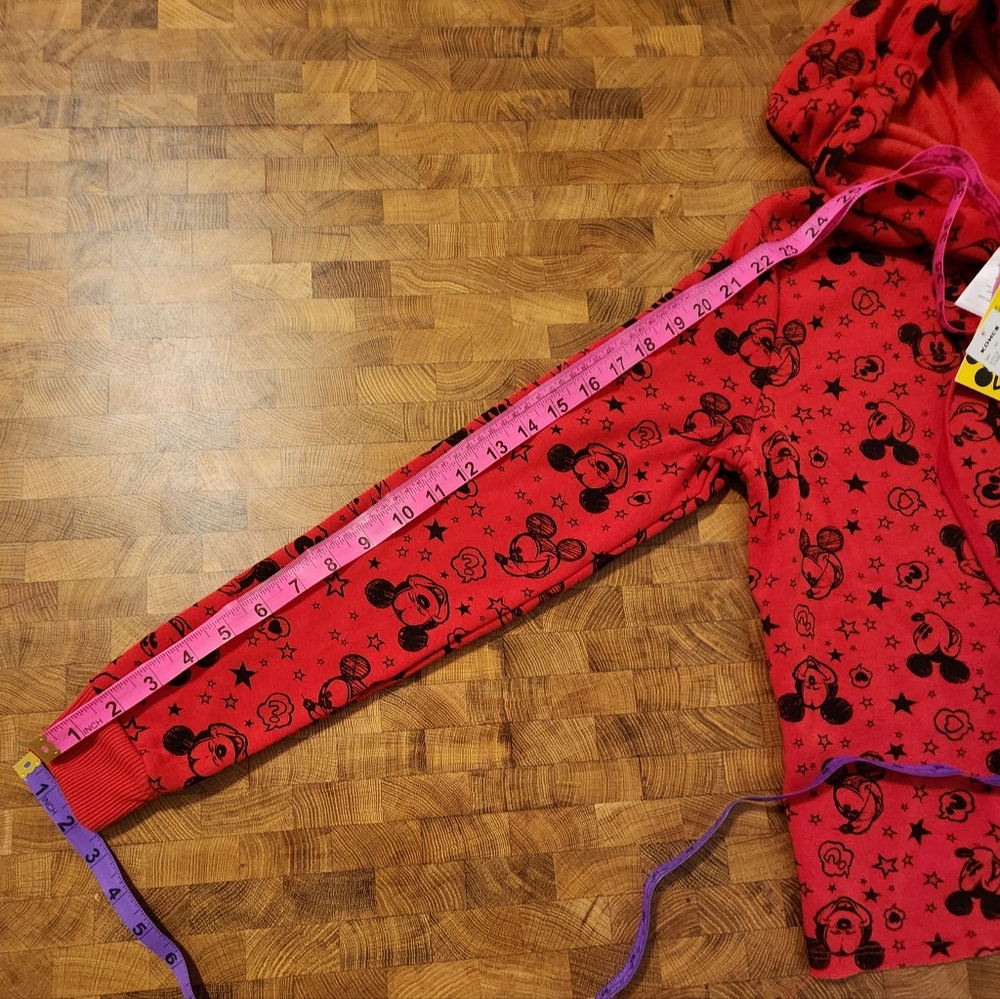 Disney 90 Years of Mickey Red and Black Mickey Mouse Hoodie. Size Small. Womens - Picture 8 of 11